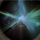 Image of lasers hitting a sample.